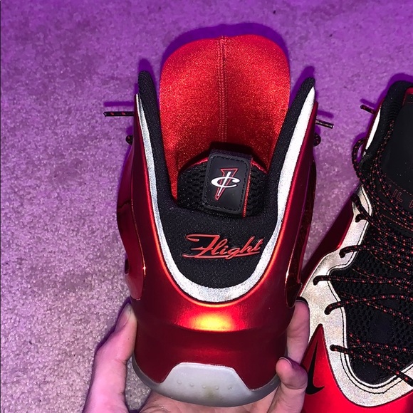 Nike Lil Penny REFLECTIVE Posite University Red - Picture 3 of 7